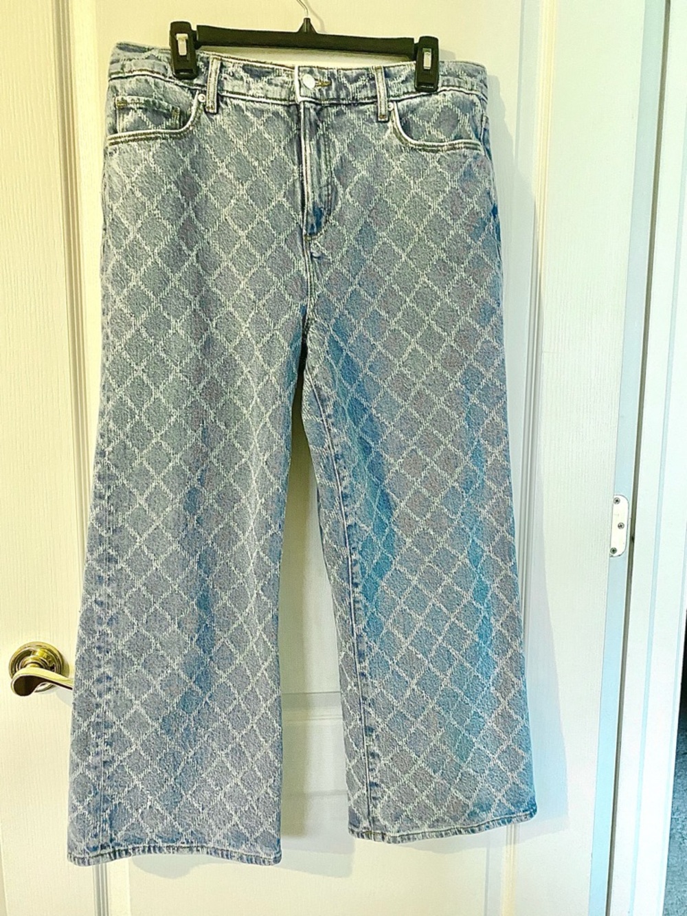 Loft Wide Leg Crop Jeans-size 10 - Picture 4 of 6